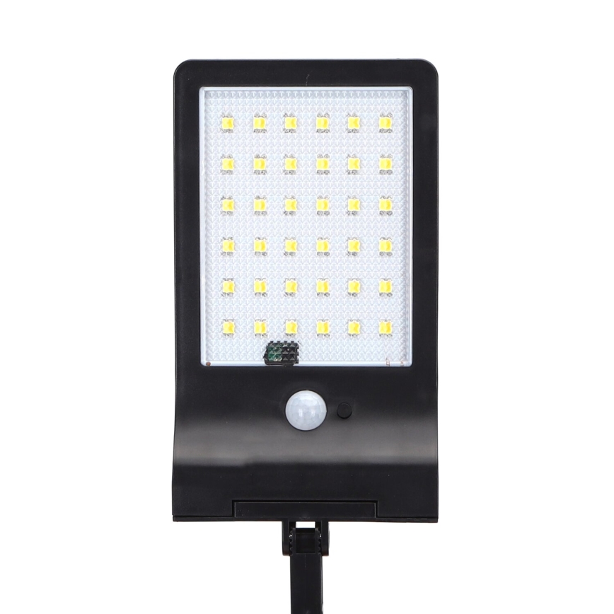 Aigostar - LED-Solar-Straßenlaterne mit Sensor LED/3W/3,7V1800 mAh IP44 3000/4000/5000K + Fernbedienung