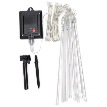 Aigostar - LED-Solar-Lichterkette 192xLED/8m IP65 1200 mAh kaltweiß