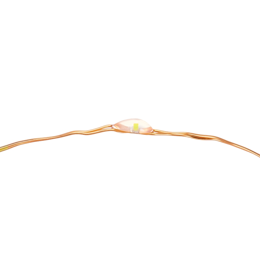 Aigostar - LED-Solarlichterkette LED/8 Funktionen 12m IP65 warmweiβ