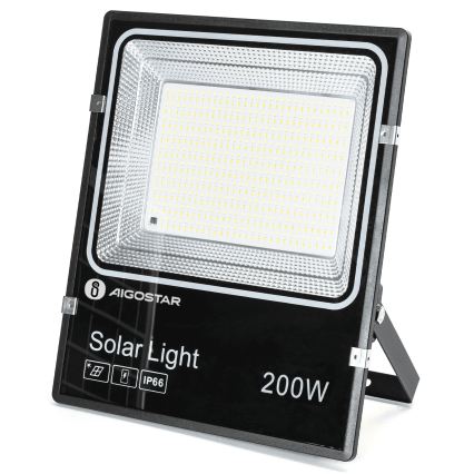 Aigostar - LED Solarstrahler LED/200W/3,2V 3600mAh 3000K/4000K/6500K IP66 + Fernbedienung