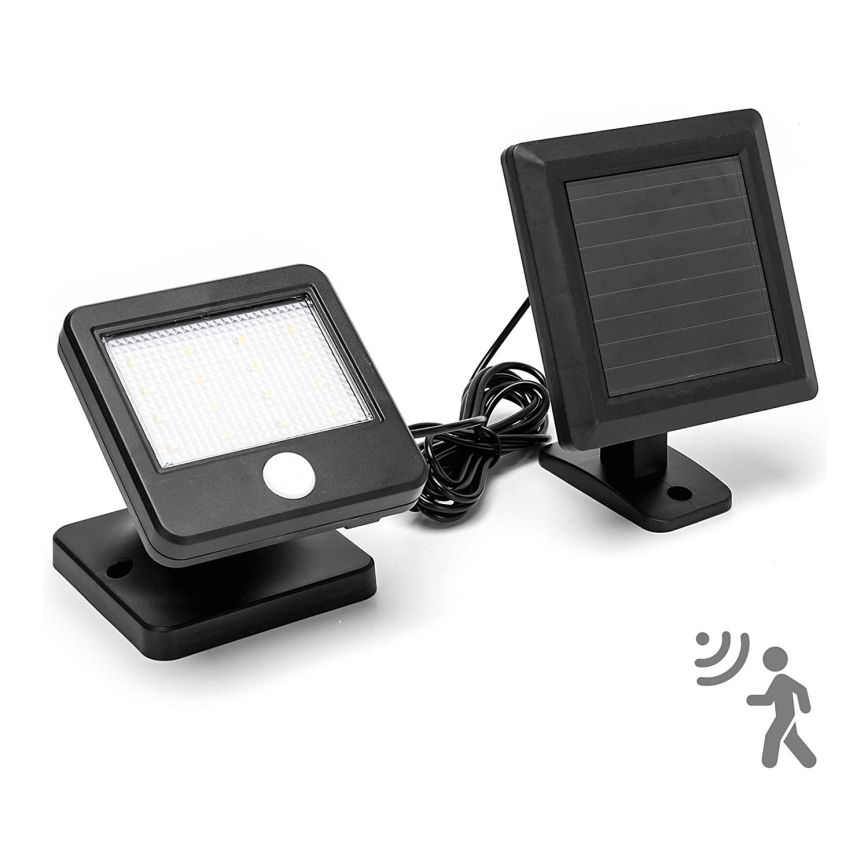Aigostar - LED-Solarwandleuchte mit Sensor LED/0,64W/3,7V 600 mAh 6500K IP44