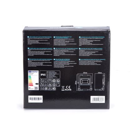 Aigostar - LED Strahler mit Stativ LED/50W/230V 6500K IP65