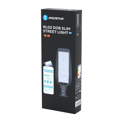 Aigostar - LED-Straßenleuchte SLIM LED/150W/230V 6500K IP65