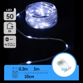 Aigostar - LED-Weihnachts-Lichterkette 50xLED/3xAA 5,3m kaltweiß