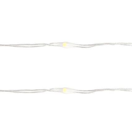 Aigostar - LED-Weihnachts-Lichterkette 50xLED/3xAA 5,3m kaltweiß