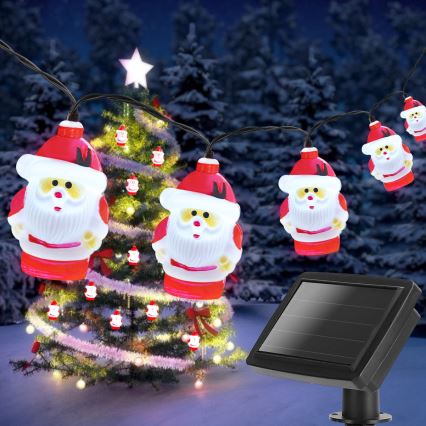 Aigostar - LED Weihnachts-Solarkette 10xLED/3,8 m IP44 kaltweiß