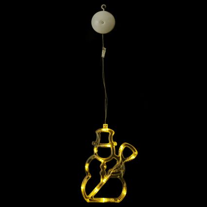 Aigostar - LED-Weihnachtsdekoration 10xLED/3xAAA Schneemann 20,5 cm