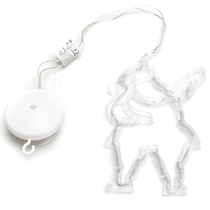 Aigostar - LED-Weihnachtsdekoration 10xLED/3xAAA Weihnachtsmann 20 cm