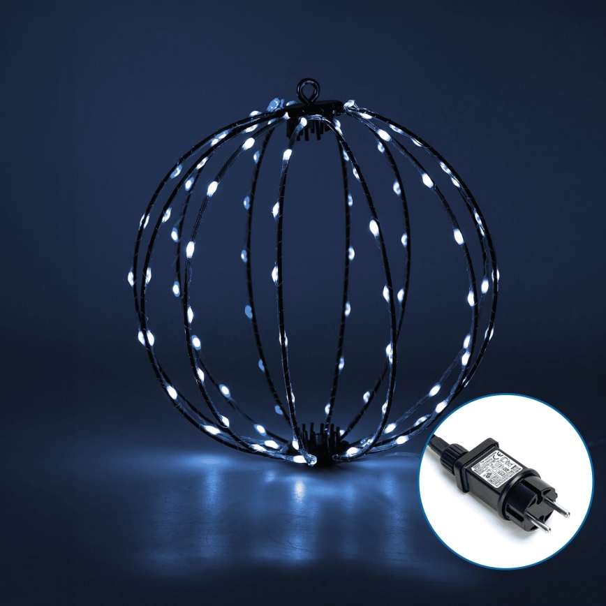 Aigostar - LED-Weihnachtsdekoration für den Außenbereich 3,6W/230V Kugel 30cm IP44 kaltweiß