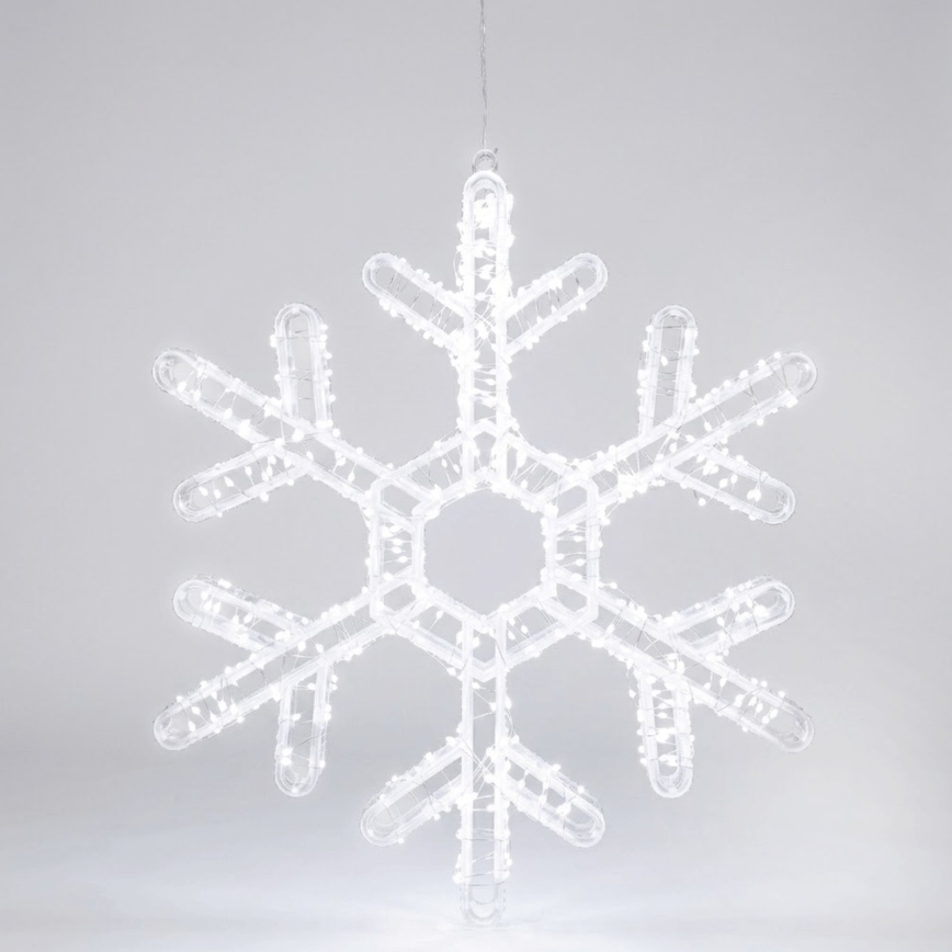 Aigostar - LED-Weihnachtsdekoration für den Außenbereich 540xLED/6W/230V IP44 kaltweiß 45cm Schneeflocke