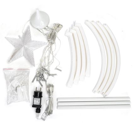 Aigostar - LED-Weihnachtsdekoration für den Außenbereich, LED/3,6W/230V, 120 cm, IP44, kaltweiß