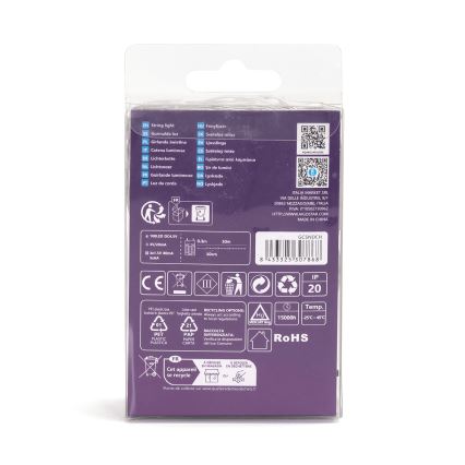 Aigostar - LED-Weihnachtslichterkette 100xLED/3xAA 10,3m kaltweiß