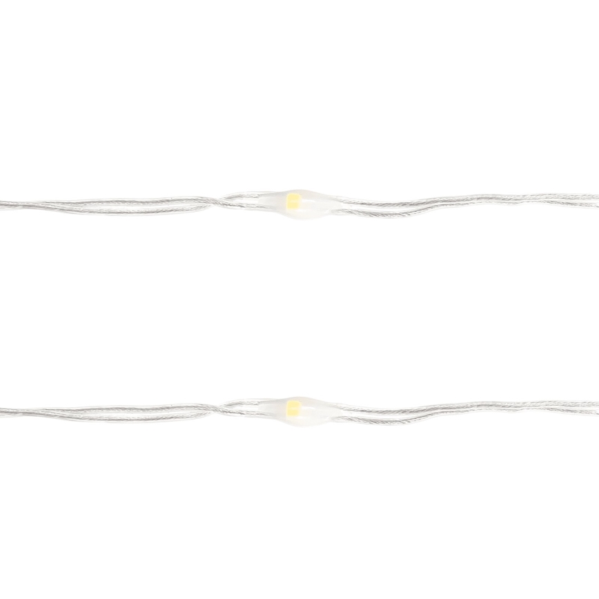 Aigostar - LED-Weihnachtslichterkette 100xLED/3xAA 10,3m warmweiβ