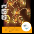 Aigostar - LED-Weihnachtslichterkette 20xLED/3xAA 3m warmweiß Santa Claus