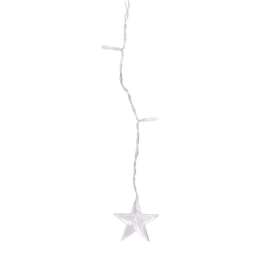 Aigostar - LED-Außen-Weihnachtslichterkette 168xLED/8 Funktionen 3x1,5m IP44 warmweiß Sterne