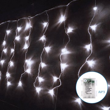 Aigostar - LED-Weihnachtslichterkette für den Außenbereich 200xLED/8 Funktionen 13x0,4m IP44 kaltweiß