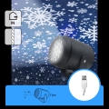 Aigostar - LED-Weihnachtsprojektor mit Schneeflocken LED/5W/230V kaltweiß