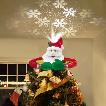 Aigostar - LED-Weihnachtsprojektor mit Schneeflocken LED/5W/230V kaltweiß Santa Claus