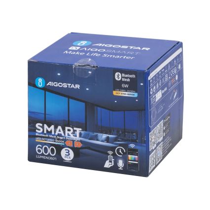 Aigostar - LOT 3x Spot encastrable à intensité variable MESH LED/6W/230V 2700K-6500K d. 11,5cm