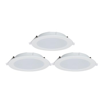Aigostar - LOT 3x Spot encastrable à intensité variable MESH LED/9W/230V 2700K-6500K d. 14,5 cm