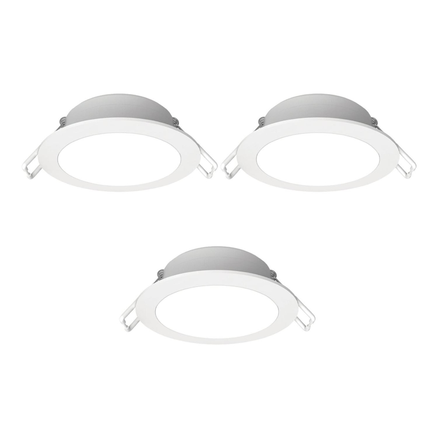 Aigostar - LOT 3x Spot encastrable extérieur LED/4,8W/230V 4000K IP65 blanc