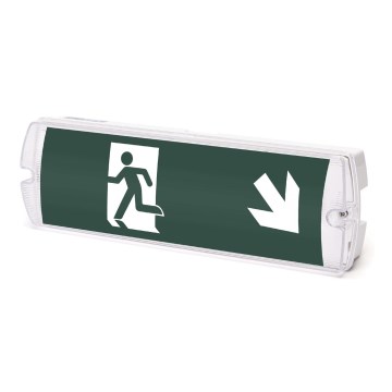 Aigostar - Luce di emergenza a LED EMERGENCY EXIT LED/4W/230V IP65 6500K 600mAh