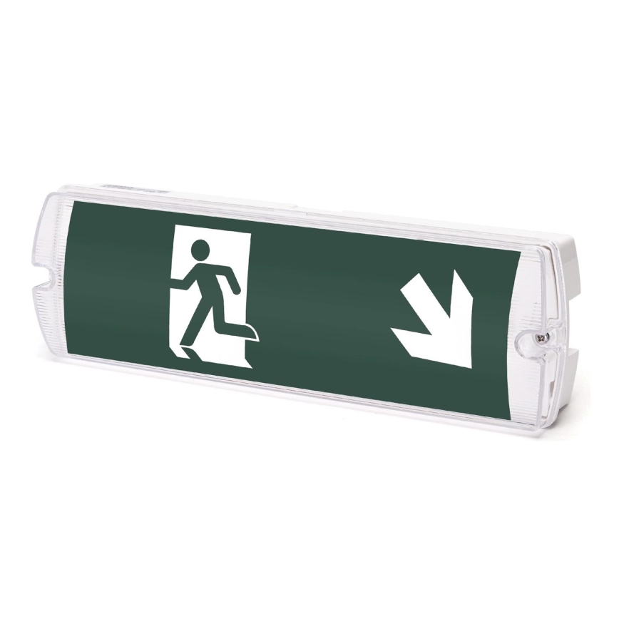 Aigostar - Luce di emergenza a LED EMERGENCY EXIT LED/4W/230V IP65 6500K 600mAh