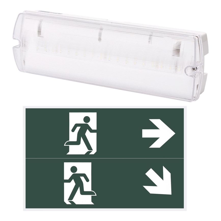 Aigostar - Luce di emergenza a LED EMERGENCY EXIT LED/4W/230V IP65 6500K 600mAh