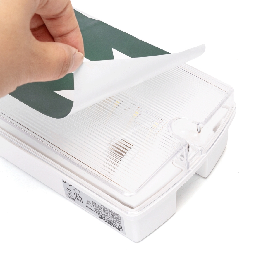 Aigostar - Luce di emergenza a LED EMERGENCY EXIT LED/4W/230V IP65 6500K 600mAh