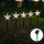 Aigostar - Luce solare di Natale LED/0,054W/1,2V 1m IP65 bianco freddo