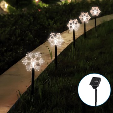 Aigostar - Luce solare di Natale LED/0,054W/1,2V 1m IP65 bianco freddo