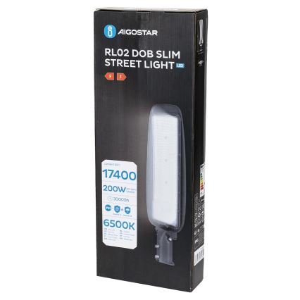 Aigostar - Luminaire de rue LED SLIM 200W/230V 6500K IP65