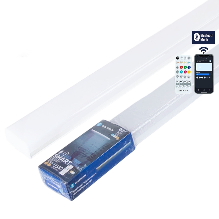 Aigostar - Luminaire LED à intensité réglable MESH, 50W/230V, 6500K (lumière du jour) + télécommande