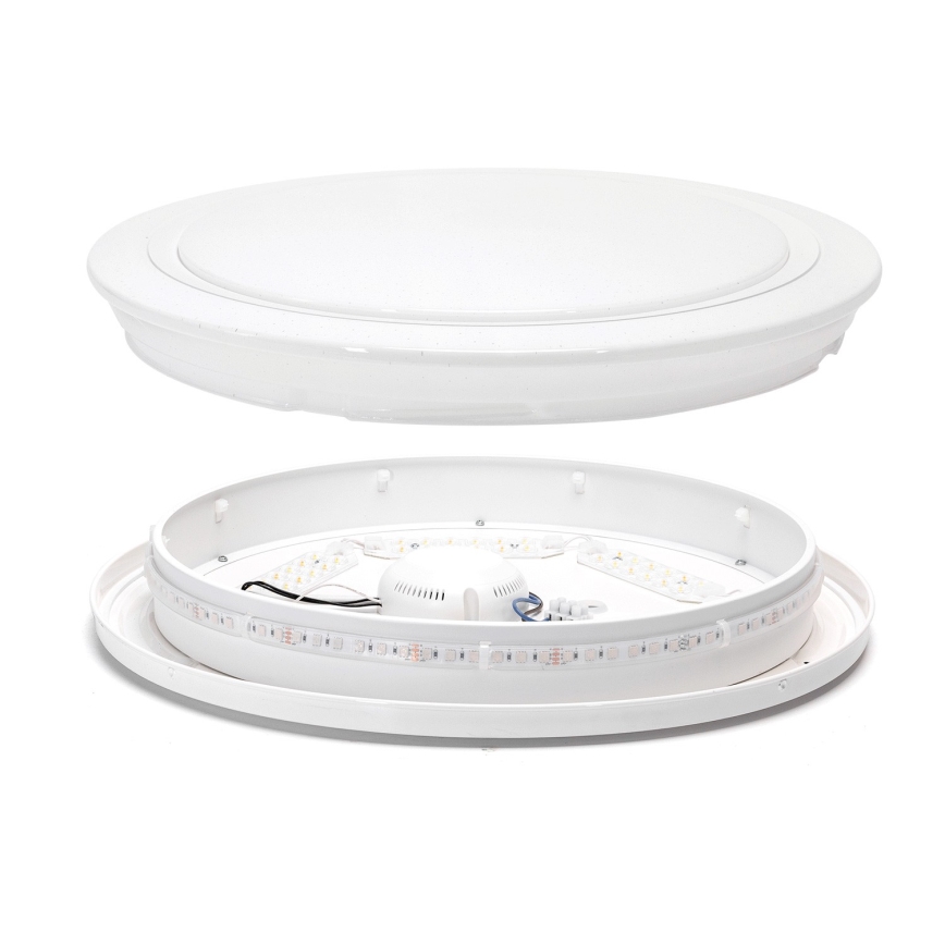 Aigostar - Luminaire RGBW à intensité variable salle de bain LED/27W/230V 40 cm Wi-Fi IP44