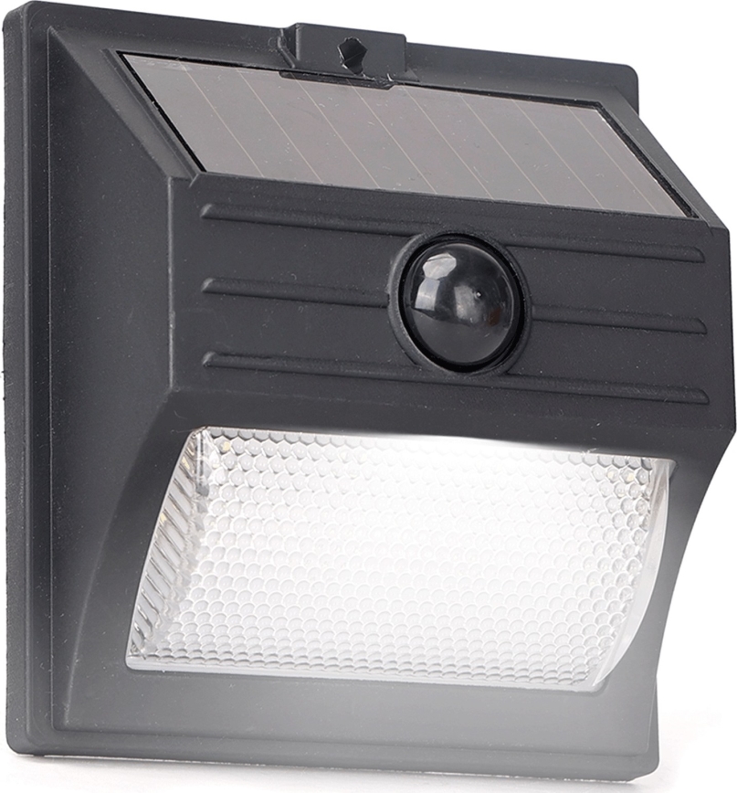Aigostar - Luminaire solaire LED avec capteur LED/3,7V 6500K 500 mAh IP65 noir