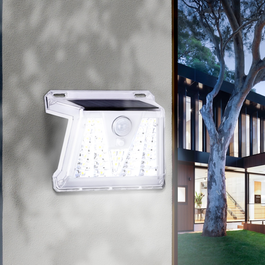 Aigostar - Luminaire solaire LED d'extérieur avec détecteur LED/1,48W/3,7V IP65