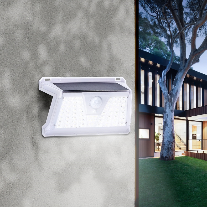 Aigostar - Luminaire solaire LED d'extérieur avec détecteur LED/2,4W/5V IP65