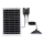 Aigostar - Lustre solaire LED/70W/12V 6000 mAh 6500K IP65 Ø 23,5 cm + télécommande