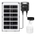 Aigostar - Lustre solaire LED avec capteur, 35W/12V, 3000 mAh, 6500K, IP65, Ø 10 cm + télécommande