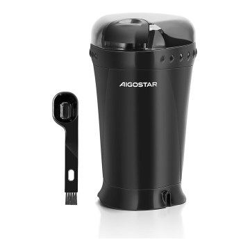Aigostar - Macinacaffè elettrico in grani 60g 200W/230V nero