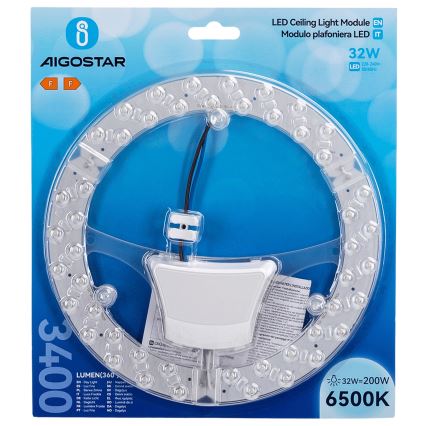 Aigostar - Module magnétique LED 32 W, 230 V, 6500 K
