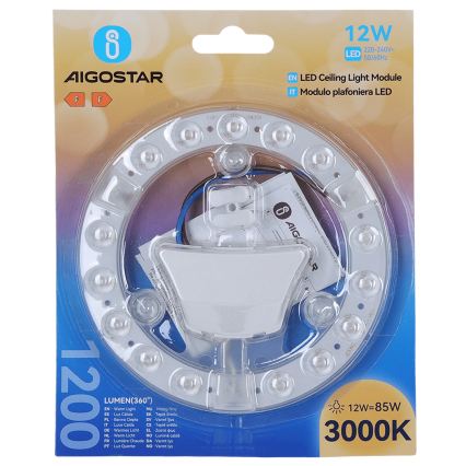 Aigostar - Modulo LED magnetico/12W/230V 3000K