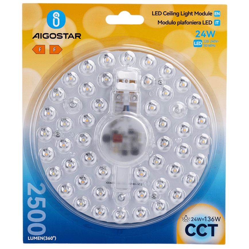Aigostar - Modulo magnetico LED/24W/230V 3000/4000/6500K