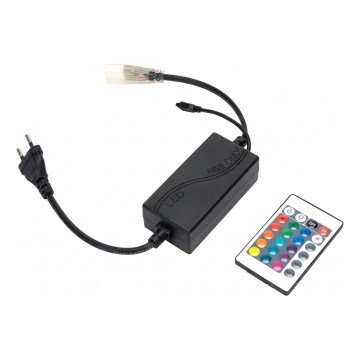Aigostar - Netzkabel für LED-RGB-Streifen 600W/230V mit Fernbedienung