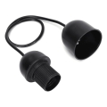 Aigostar - Netzkabel mit 1x E27-Fassung, 60 W, 250 V, schwarz