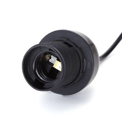 Aigostar - Netzkabel mit 1x E27-Fassung, 60 W, 250 V, schwarz