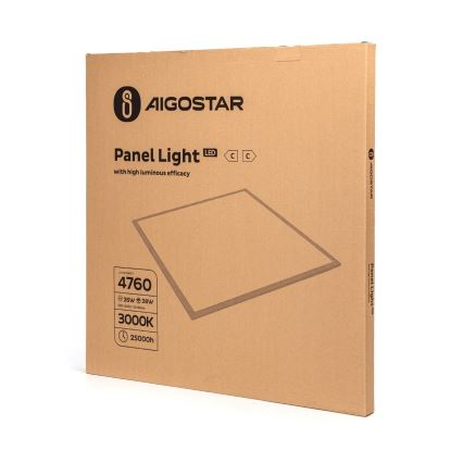Aigostar - Panneau encastré LED/28W/230V 62x62 cm 3000K