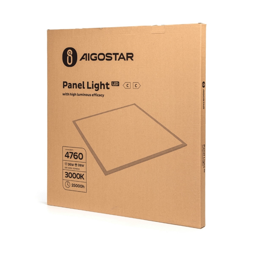 Aigostar - Pannello LED da incasso LED/28W/230V 62x62 cm 3000K