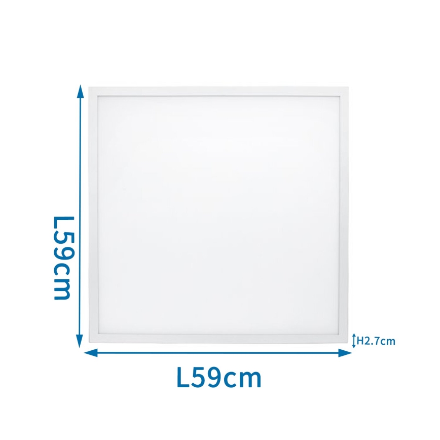 Aigostar - Pannello LED da incasso LED/40W/230V 3000K/4000K/6500K 60x60cm bianco