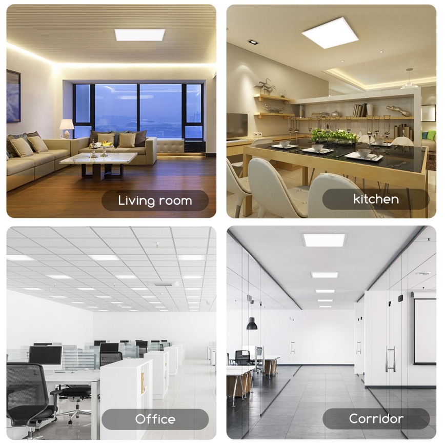 Aigostar - Pannello LED da incasso LED/40W/230V 6500K 60x60cm bianco
